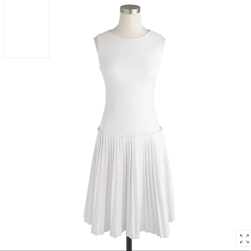 COPY - NWOT J Crew white cotton pique dress